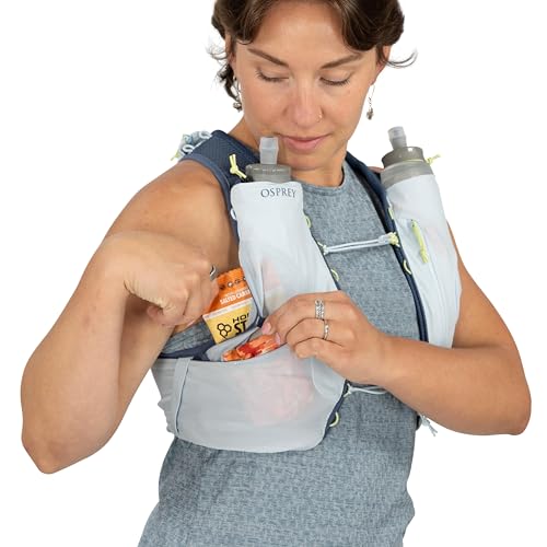 Osprey Dyna 1.5L Women's Running Hydration Vest with Hydraulics Soft Flasks - color: Dawn Blue, size: Large