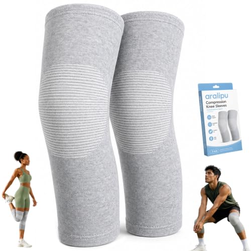 Knee Compression Sleeve Bamboo Elastic Knee Brace Arthritis Pain Relief-XXL - size: XX-Large