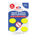 BibBoards bibSNAPS Race Bib Clips, Plain Yellow, 4 Pack - color: Plain Yellow