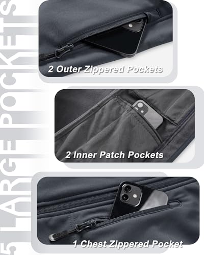 33,000ft Women's Hooded Lightweight Softshell Vest Fleece Lined for Running - color: Dark Grey, size: Small
