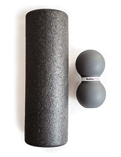 Roller Fitness Infinity Roller, Peanut Foam Roller, Large 8-Inch Double Massage Ball Exercise Roller (Gray - Soft) - style: Gray - Soft
