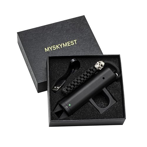 MYSKYMEST Stun Gun with Personal Security Alarm for Women