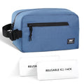 MIER Small Freezable Snack Bags Frozen Mini Cooler with 2 Gel Packs, Blue - color: Light Blue