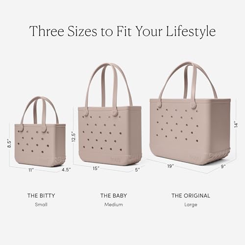 BOGG BAG Bitty Small Tote – 11” x 8.5” x 4.5” – Essential Bags for Beach, Pool, Boat, Sports, Tailgating, Cruise, Travel - color: Pink Taffy Cutout Hearts