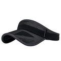 Outdoor Sport Cap Wide Brim UV Protection Breathable Adjustable Baseball Cap for Beach Golf Running Tennis - color: 2#black