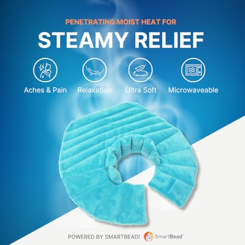 NatraCure Microwave Heating Pad for Neck, Shoulders and Back - Heated Wrap & Microwavable Warmer Moist Heating Pad with SmartBead Technology - Physical Therapy FSA, HSA, Spa Gifts - 1PK - size: Neck & Shoulders