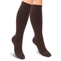 SocksLane Cotton Compression Socks, 15–20 mmHg Graduated Support, Knee-High Medical Compression (Brown M/L) - color: Brown, size: Medium/Large (1 Pair)