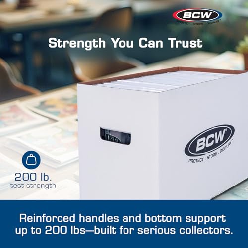 BCW Magazine/Document Storage Box 1-Pack | Durable Cardboard Filing Box - style: Single