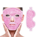 ZNÖCUETÖD Cooling Mask Ice Pack for Face Eye, Hot Cold Compress for Face - color: Pink-#2
