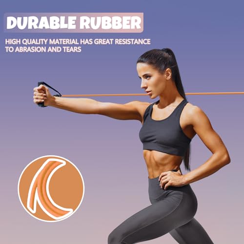 RitFit Single Resistance Bands with Handles Door Anchor for Home Gym - size: 8-12lbs