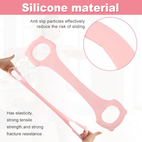 3 Pcs Figure 8 Fitness Resistance Band, Back Training Elastic Rope