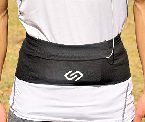 Sporteer VersaMod Multi-Pocket Running Belt - Travel Waist Pack (X-Large) - size: X-Large