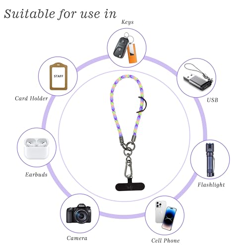 Cell Phone Wrist Strap Phone Lanyard Rope Wrist Lanyard Outdoor Activities - color: Bubblegum