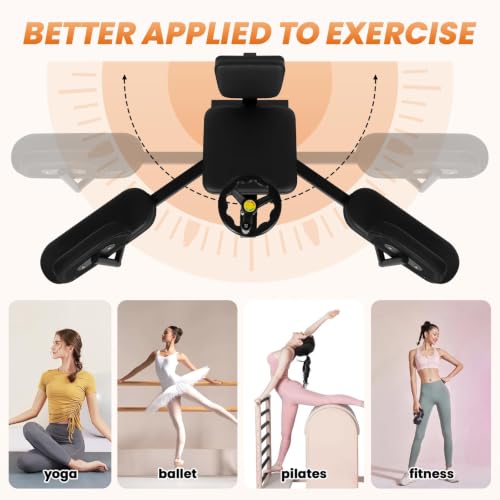 Leg Stretcher Split Machine for Dancers, 240° Adjustable Leg Stretching Training Machine for Flexibility Kids Adults, Heavy Duty Steel Frame Hip Stretcher for Home Yoga Gym Fitness - Black