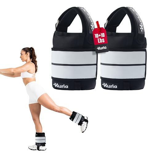 Ankle & Wrist Weights - 8/16/20/30 lbs Pair (4-15lbs - Each) - size: 10 lbs each (20 lbs pair)