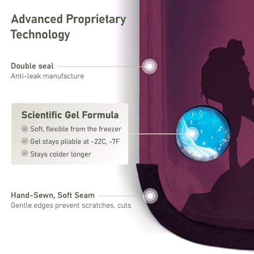 Flexible Hot and Cold Gel Pack Small 6" x 11" - size: Small, style: Purple