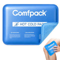 Comfpack Soft Gel Ice Packs for Injuries Reusable, Flexible Double Sided Cold Packs for Muscle Pain Relief & Strains, Ice Pack for Shoulder, Knee, Ankle, Back, Face, Leg, Arm(1 PK) - size: 9.7×7.8 Inch