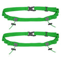 Bib Belt Race Belt Triathlon Running Number Holder 2Pcs Green - color: Green