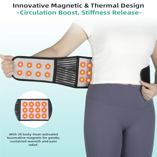 Back Brace with Magnet, Lumbar Support Belt for Lower Back & Sciatica - size: Small
