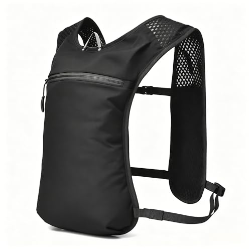 Running Vest for Women and man,Womens Running Vest for Bladder Anti-Shake Breathable Running Backpack Unisex Outdoor Hiking Running Gear Water Pack Backpack（Black） only Bag