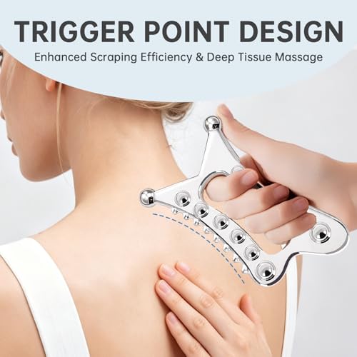 Stainless Steel Fascia Blaster Body Gua Sha Muscle Scraper Massage Tool
