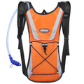 KUYOU Running Hydration Vest - Lightweight Insulated Hydration Backpack with 2L Water Bladder, Adjustable Chest Straps and Reflective Water Backpack for Running Marathon Race Hiking Cycling - color: Orange
