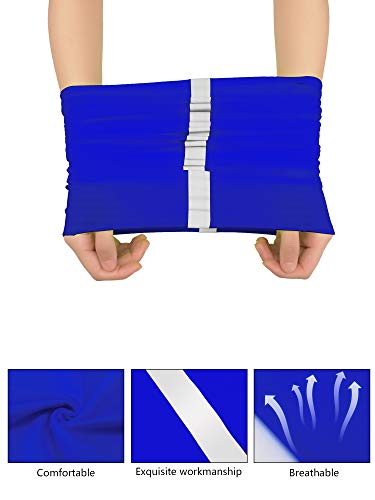 SATINIOR 8 Pack Reflective Neck Gaiters UV Protection Cooling Face Masks - color: Royal Blue