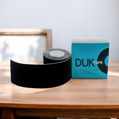Athletic Kinesiology Tape Roll for Nikken KenkoTherm DUK 19126, Black