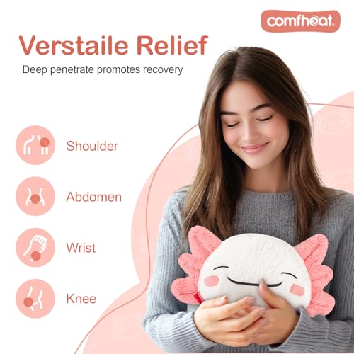 Cute Axolotl Microwave Heating Pad for Pain Relief Moist Heat Pack - style: Axolotl