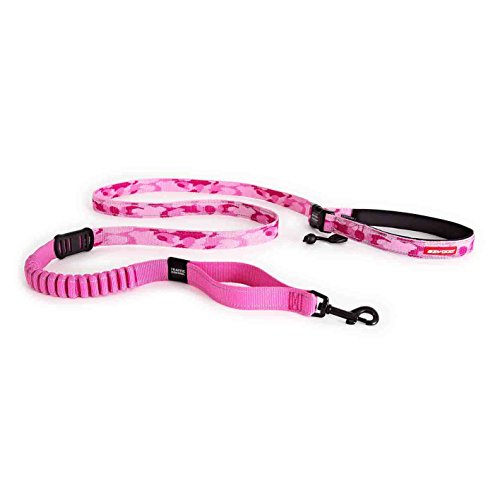 EzyDog Road Running Hands Free Dog Leash, Zero Shock Bungee - Pink Camo - color: Pink Camo, size: Standard