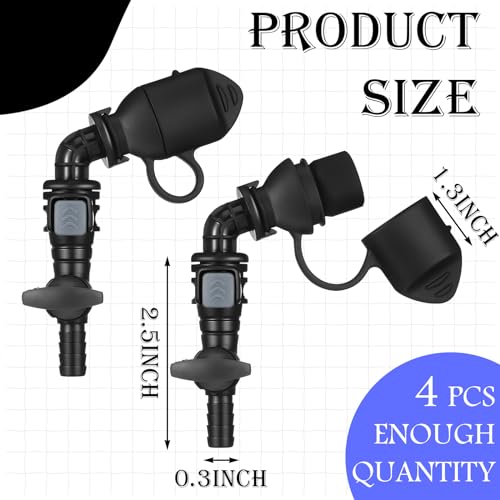 4 Packs Bite Valve Compatible with Most Water Backpack and