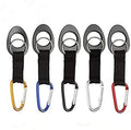 Durable Silicone Water Bottle Holder Hook Carrier with Carabiner Clip & Key Ring, Fits Any 12oz, 17oz and 25oz Water Bottles for Outdoor Activities Camping Hiking Traveling or Daily Use