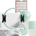 PhysKcal Pilates Kit, 15-Inch Pilates Ring with 1x Pilates Ball & 5X Bands - color: Mint