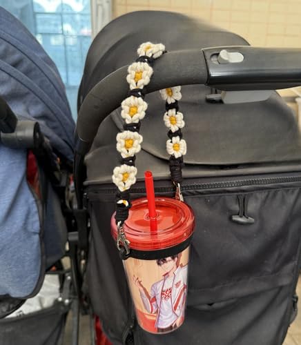 Outman Sport Water Bottle Handle Strap Holder Sling Cup Handle - color: Daisy Black
