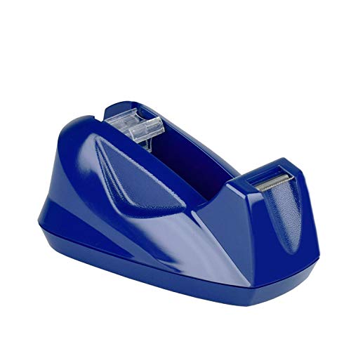 Acrimet Desktop Tape Dispenser, Premium, Non-Skid Base, Plastic, Deep Blue