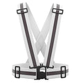 AYKRM 9 color High Visibility Reflective Vest Running Gear High Vis Adjustable Safety Vest - color: White