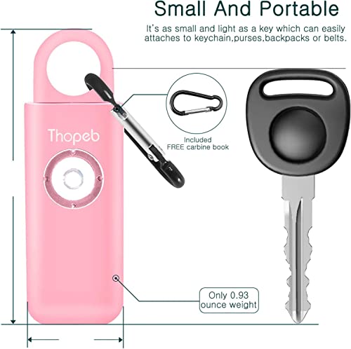Personal Safety Alarm for Women – Superior Loud Siren & SOS Strobe - color: Pink