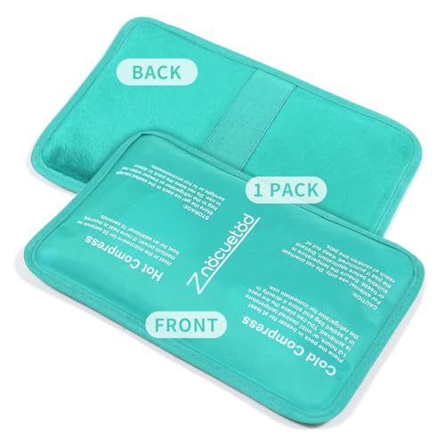Gel Ice Pack for Injuries Reusable Soft Freezer Ice Bag with Strap- 1 Pack - color: Mint Green-1 Pack
