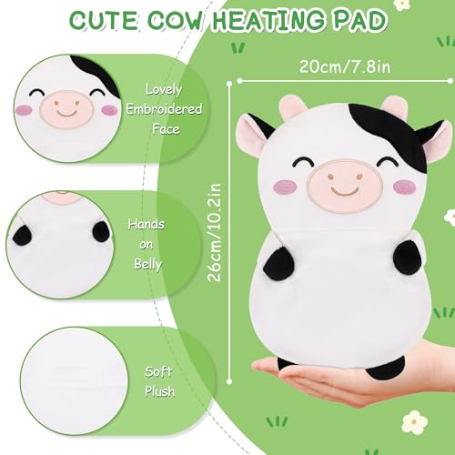 Cow Microwavable Heating Pad for Cramps Period Pain Relief Cute Heating Pad - style: Milk Cow