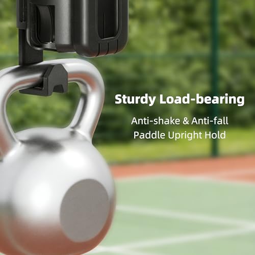 ELETIUO 3-in-1 Pickleball Fence Hook for Court,Sport Court Heavy Duty Hook Hanger with Cup Holder & Phone Holder,Tool-Free Clip-On for Pickleball Paddles,Bags,Water Bottles, Tennis & Baseball Gear
