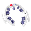 Cellulite Massage Tool, Anti-Cellulite Roller- Lymphatic Drainage Massager - Muscle Roller, Deep Fascia Massage, Dimpled Skin Removal, Legs/Thighs/Buttocks (15 Wheel - Purple) - color: White and Purple