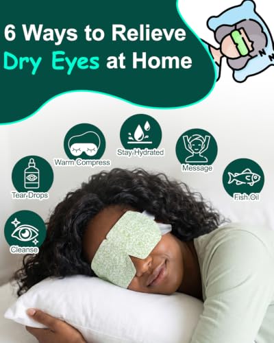 16 Packs Steam Eye Masks for Dry Eyes, Self Heating Warm Compress Unscented - color: Unscented