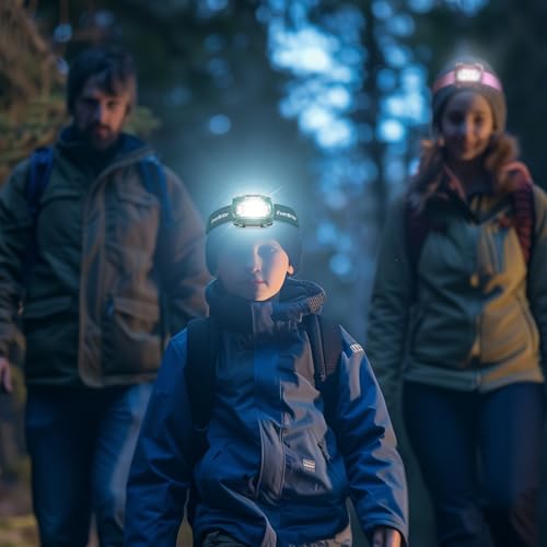 EverBrite Headlamp, 2 Pack LED Head Lamp for Kids & Adults, Red Light - color: Green