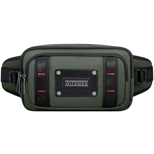 WITZMAN Fanny Pack for Men Waist Bag Casual Belt Bag