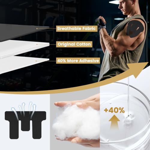 15 Pcs PreCut Kinesiology Tape for Shoulder, Shoulder Pain Relief Support