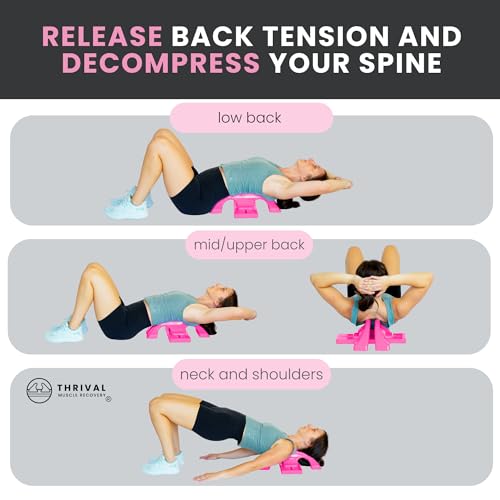 Thrival Arch Back Stretcher, Psoas Muscle Release Tool, Patented, Pink - color: Pink, size: ThrivalArch