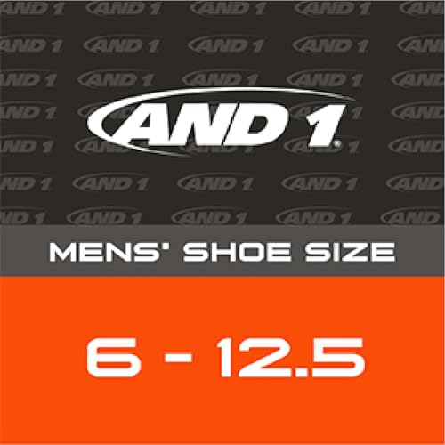 AND1 Mens Athletic Crew Socks 24 Pack Cushioned Comfort Socks - color: Heather Gray/Black