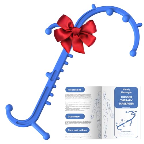 Ranarose Deep Tissue Back & Neck Massager for Body Muscle Pain Relief - color: Blue