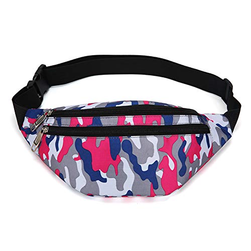 Fanny Pack for Men & Women, Fashion Waterproof Waist Packs with Adjustable Belt, Casual Bag Bum Bags for Travel Sports Running. - color: M-Gray