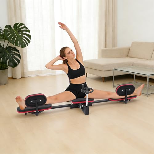 Hip Stretcher for Flexibility Stretching Equipment - color: Black+Red-220lbs